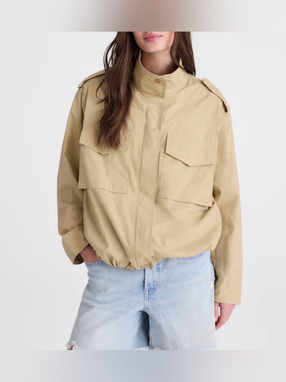 Madewell.Women’s Field Jacket in Washed Poplin.NWT.